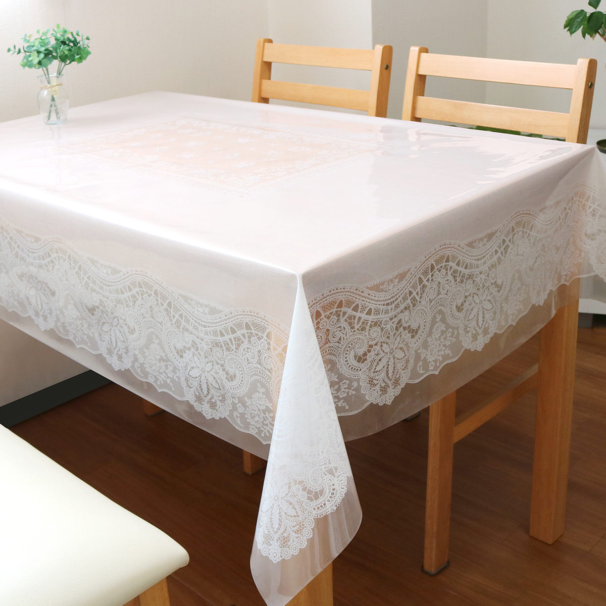 テーブルクロス ラク拭くテーブルクロス 120cm×150cm （ ビニール 樹脂