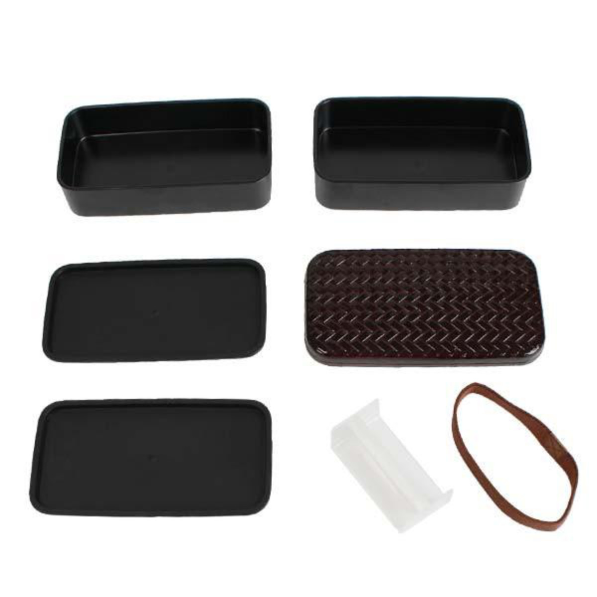 お弁当箱 2段 HAKOYA あじろ 長角二段弁当 S 500ml ランチボックス