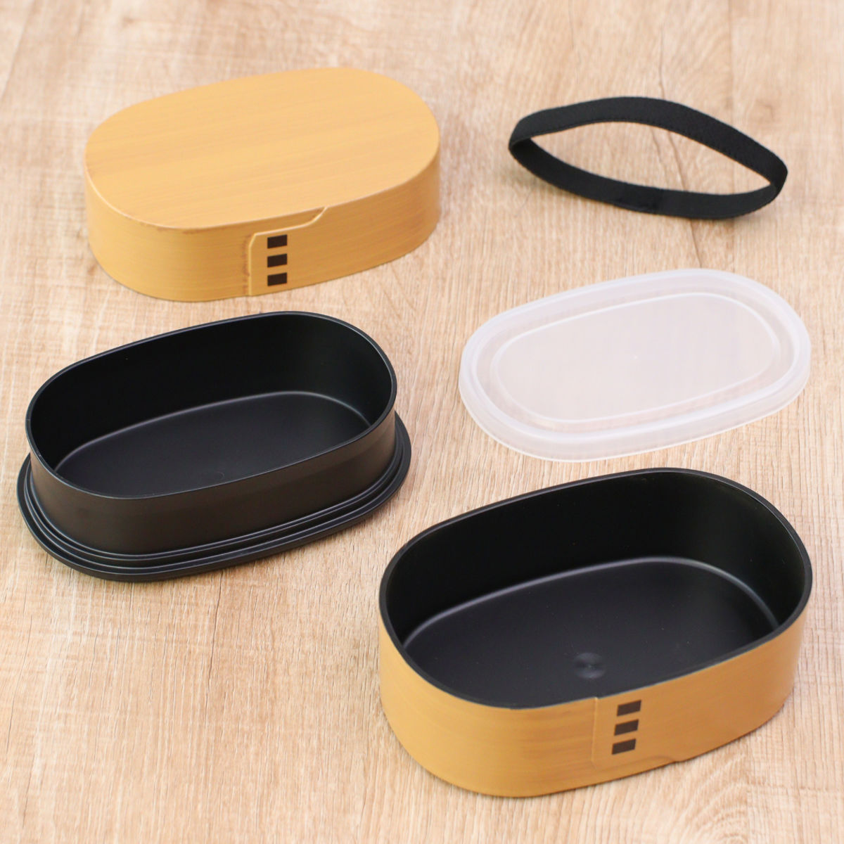 HAKOYA 弁当箱 520ml わっぱ弁当箱 小 小判型 （ ランチボックス 和風