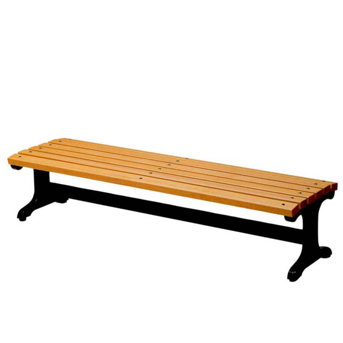 業務用 屋内用木製ベンチ 背なしタイプ 180cm 3〜4人掛け （ 法人
