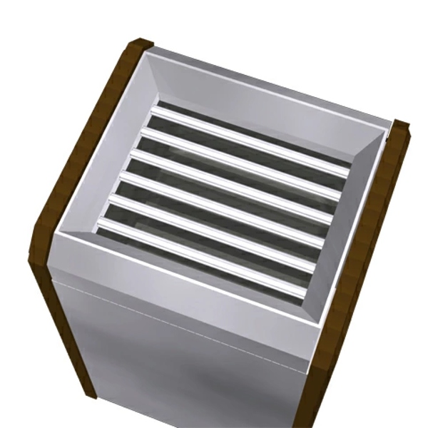 ミヅシマ工業 灰皿 業務用 屋内用 角型 クリーンスモーキング WS2