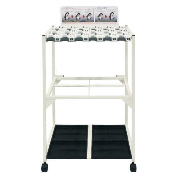 法人限定） 傘立て 業務用 18本 ダイヤル錠 キャスター付 屋内用