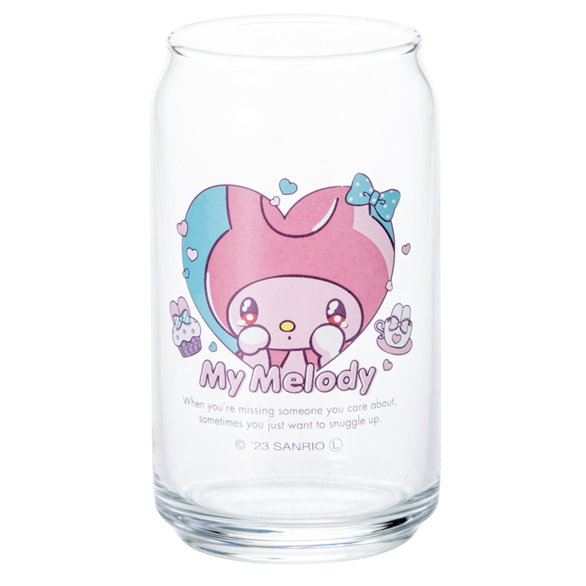 サンアート グラス 360ml 缶型グラス 甘えんぼナミダ （ ガラス コップ