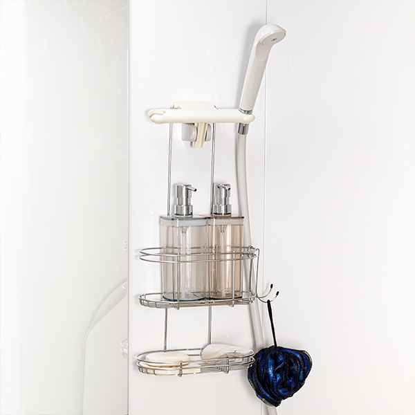 ステンレスシャワーラック 2段 浴室収納 ステンレス お風呂 ラック