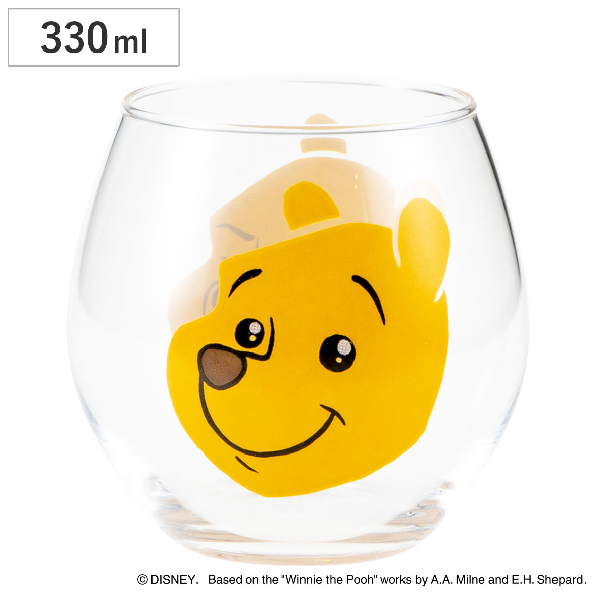 サンアート グラス 330ml 丸グラス ファニーフェース くまのプーさん