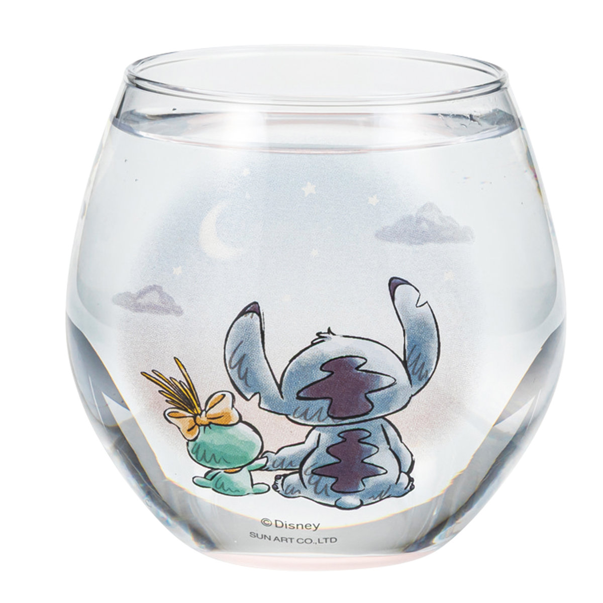 サンアート グラス 330ml 丸グラス スティッチ＆スクランプ （ ガラス