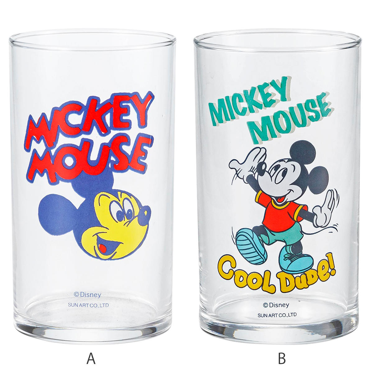 サンアート グラス 250ml フリーグラス ミッキーマウス1 （ 日本製