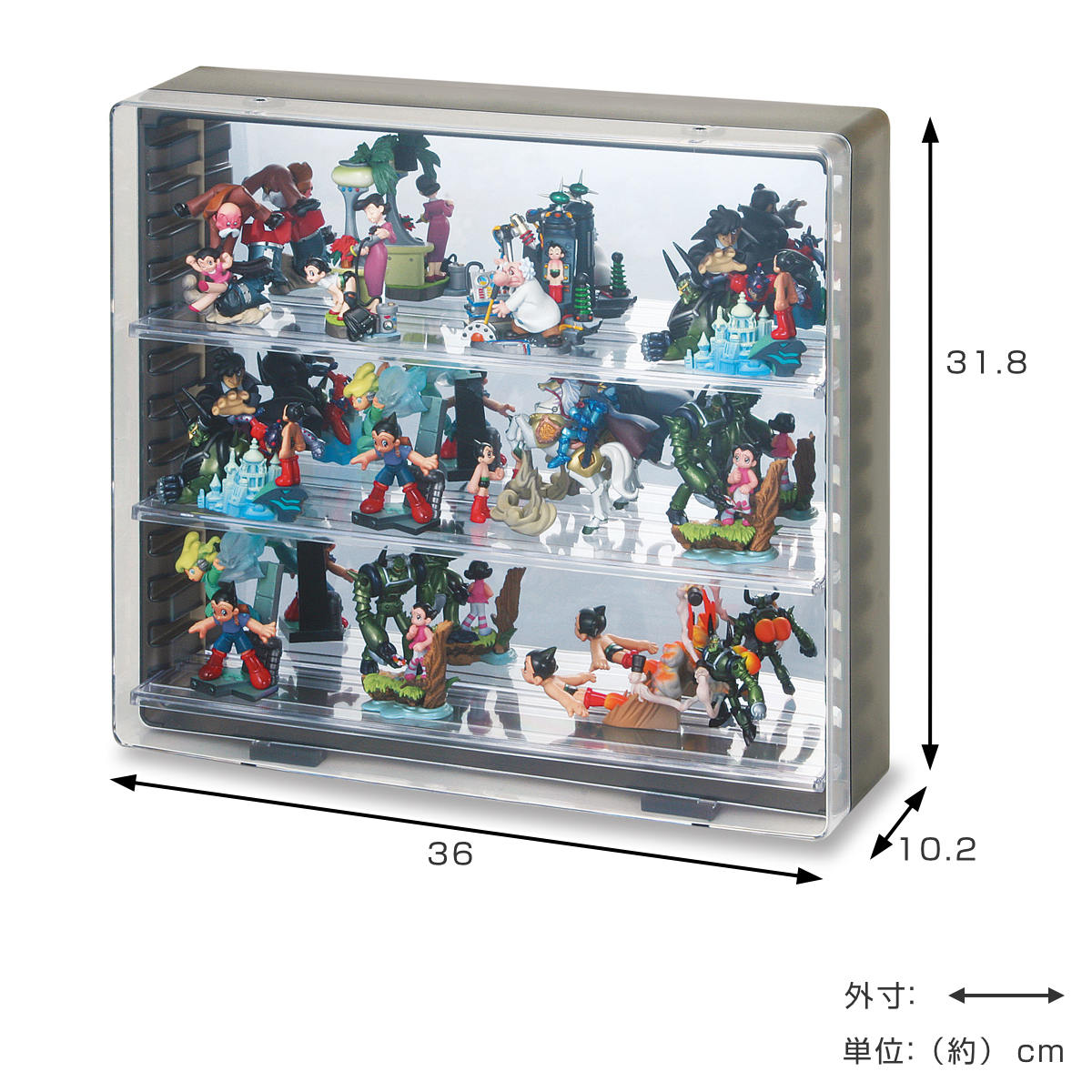 伊勢藤 コレクションケース 壁掛けタイプ （ ディスプレイケース 壁面