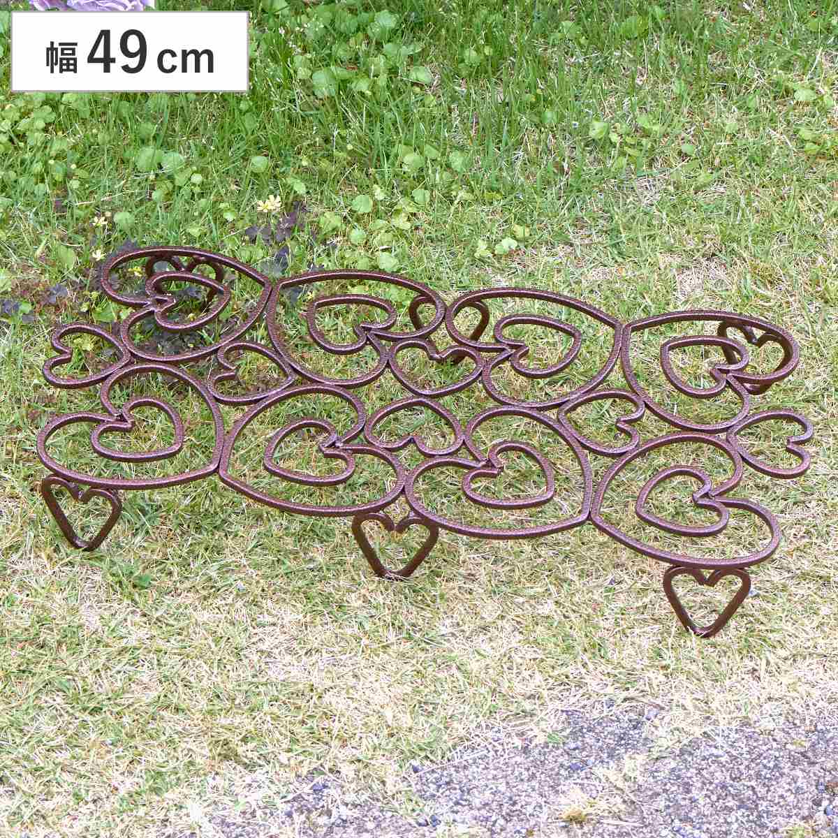 花台 のせるんです ハート 480 49cm （ プランター台 フラワーラック 飾り台 プランターラック フラワー スタンド ）