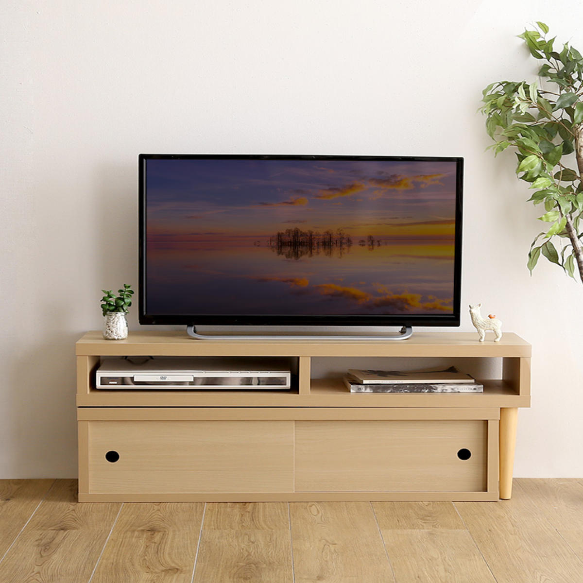 ホームテイスト（HOME taste） テレビ台 幅100〜186cm 伸縮 木目調