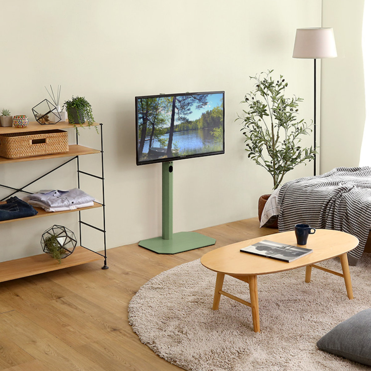 テレビスタンド ロータイプ Rosalie 32〜65インチ対応 ハードディスク