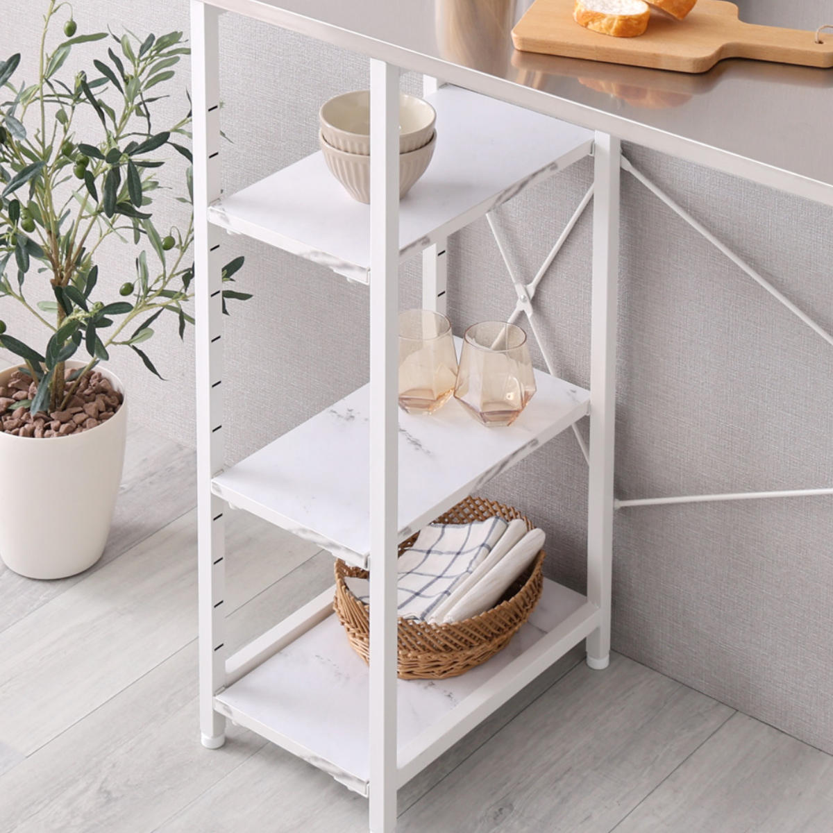 ホームテイスト（HOME taste） キッチンカウンター 幅118cm ステンレス