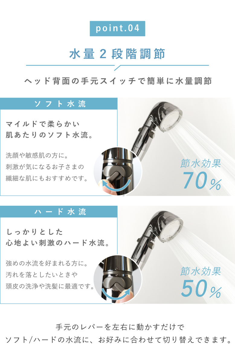 Arromic（アラミック） シャワーヘッド 節水 ステンレスホースセット