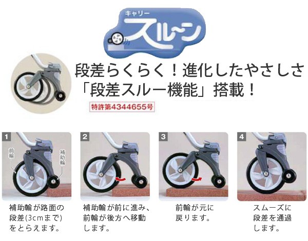 シルバーカー キャリースルーンN 軽量 コンパクト おしゃれ （ カート