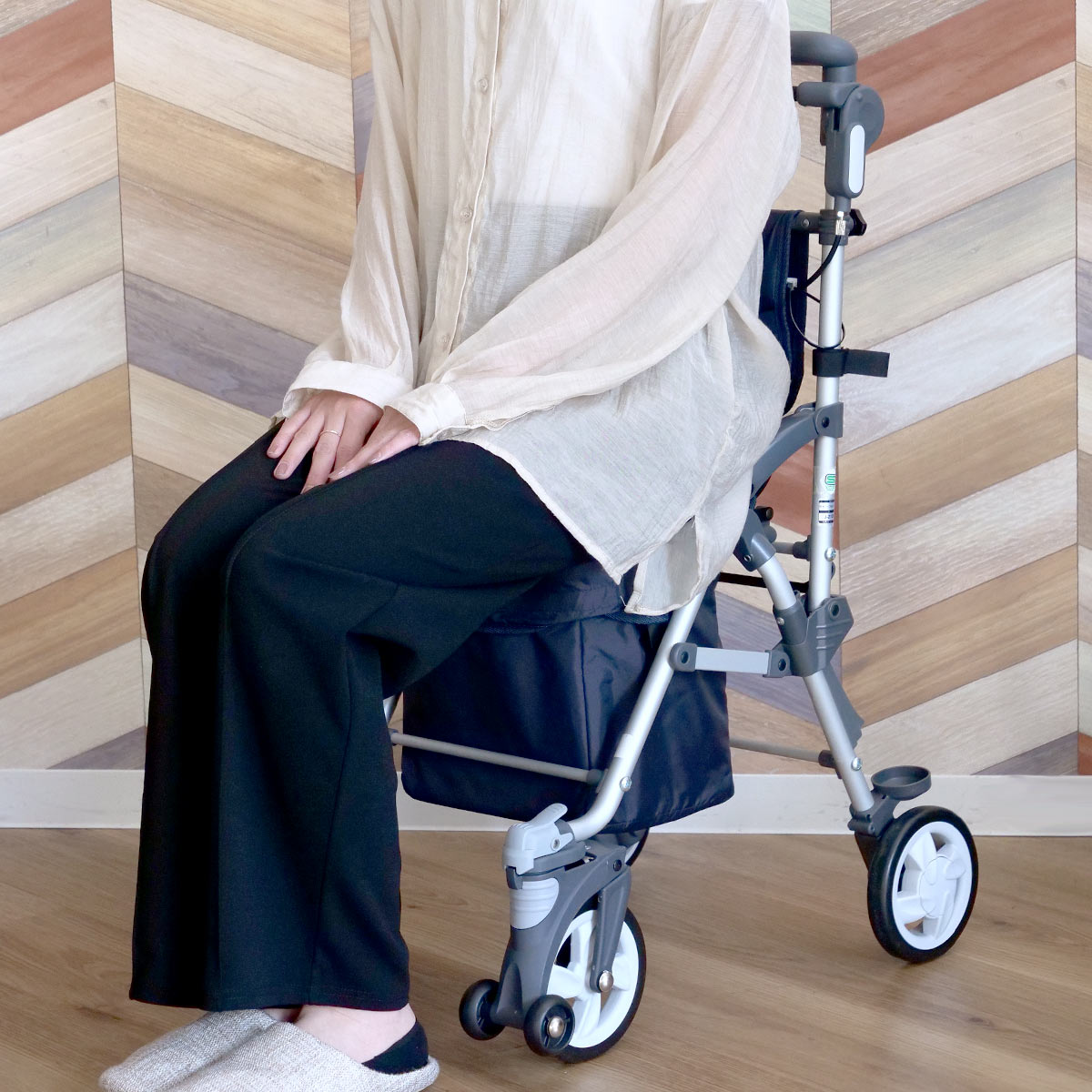 マキテック シルバーカー スルーンボックスN ネイビー 軽量 コンパクト