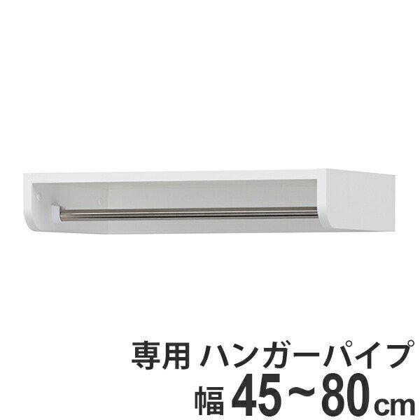 白井産業 壁面収納 ハンガーラック 棚付 ポルターレクローク 幅60cm