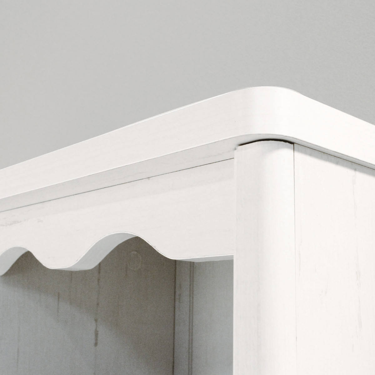 白井産業 オープンラック 幅74.4cm 3段 モンシェリーヌ 白家具 木製