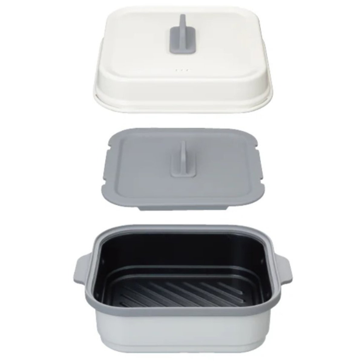 CB JAPAN（シービージャパン） レンジパン 角型 フタ付き 食洗機対応