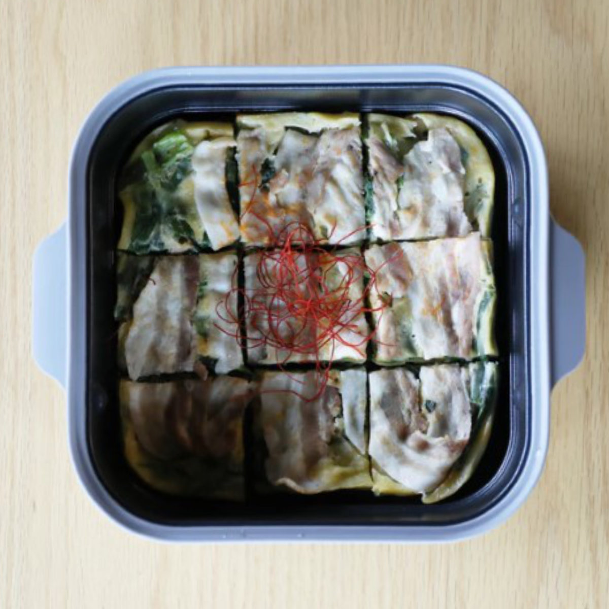 CB JAPAN（シービージャパン） レンジパン 角型 フタ付き 食洗機対応