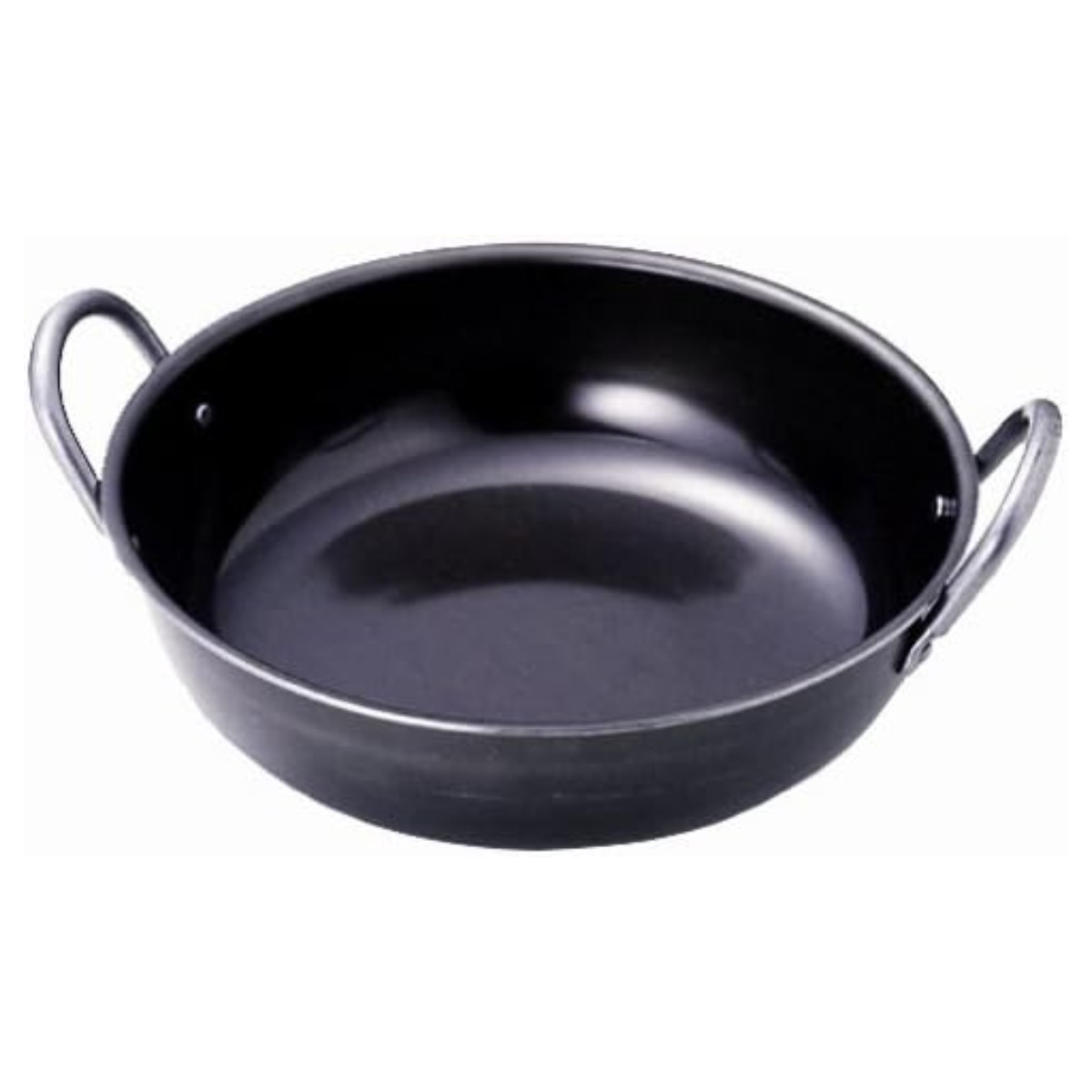 タマハシ 揚げ鍋 27cm ガス火専用 鉄製 魚菜 日本製 両手中華鍋
