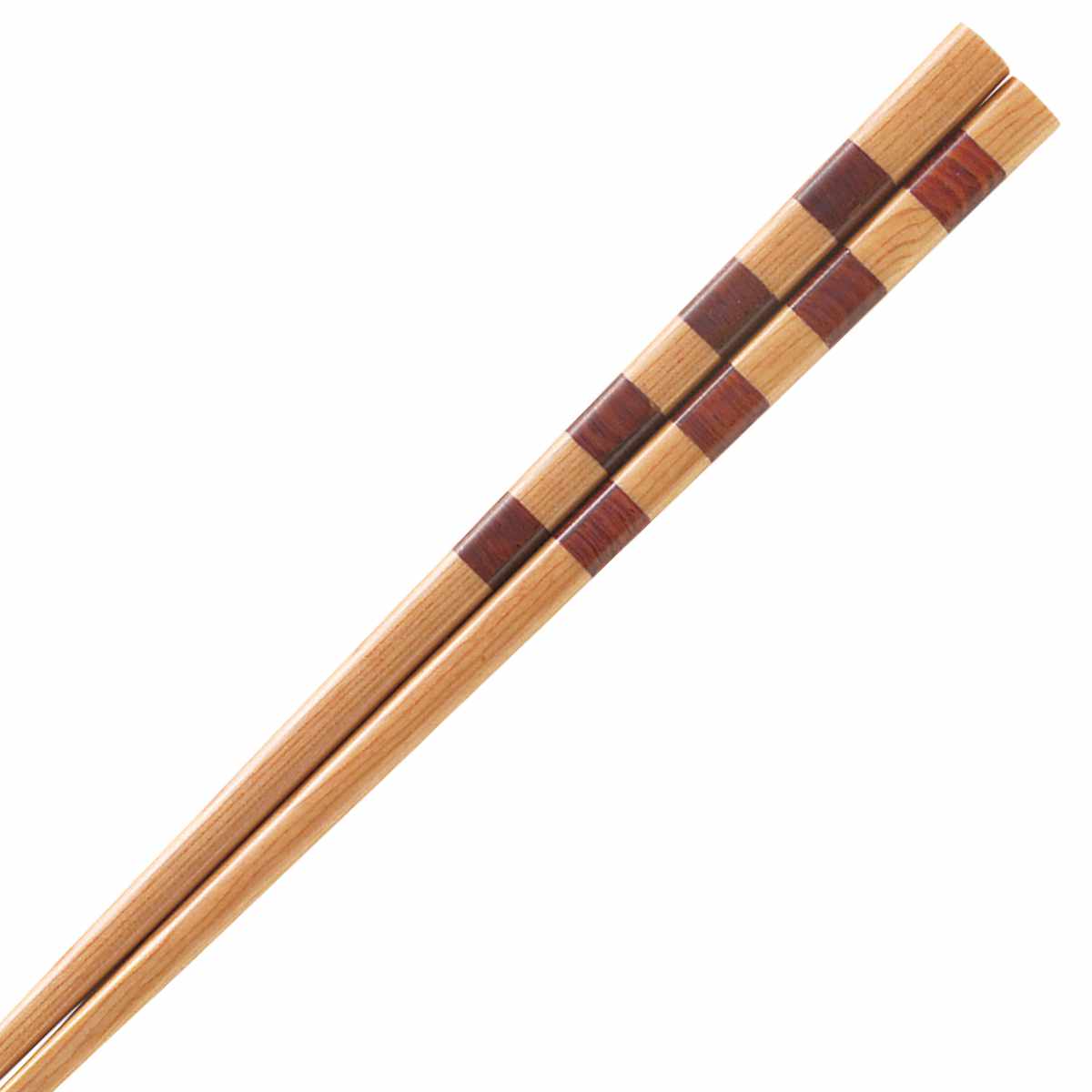箸 20.5cm 23cm 水玉 市松 組木箸 木製 （ お箸 はし おはし ハシ