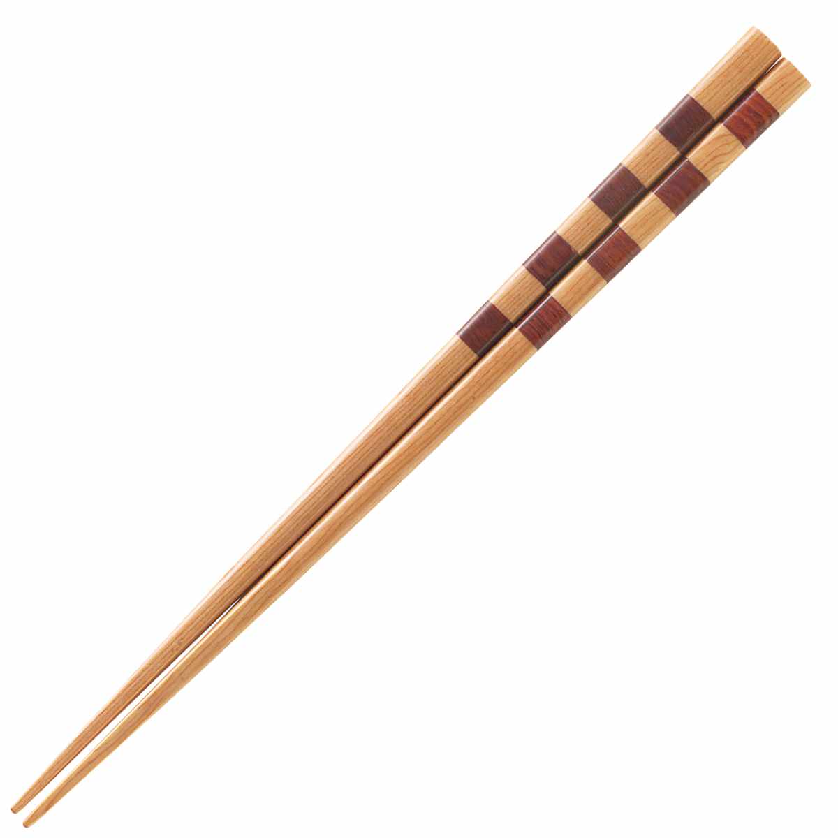 箸 20.5cm 23cm 水玉 市松 組木箸 木製 （ お箸 はし おはし ハシ