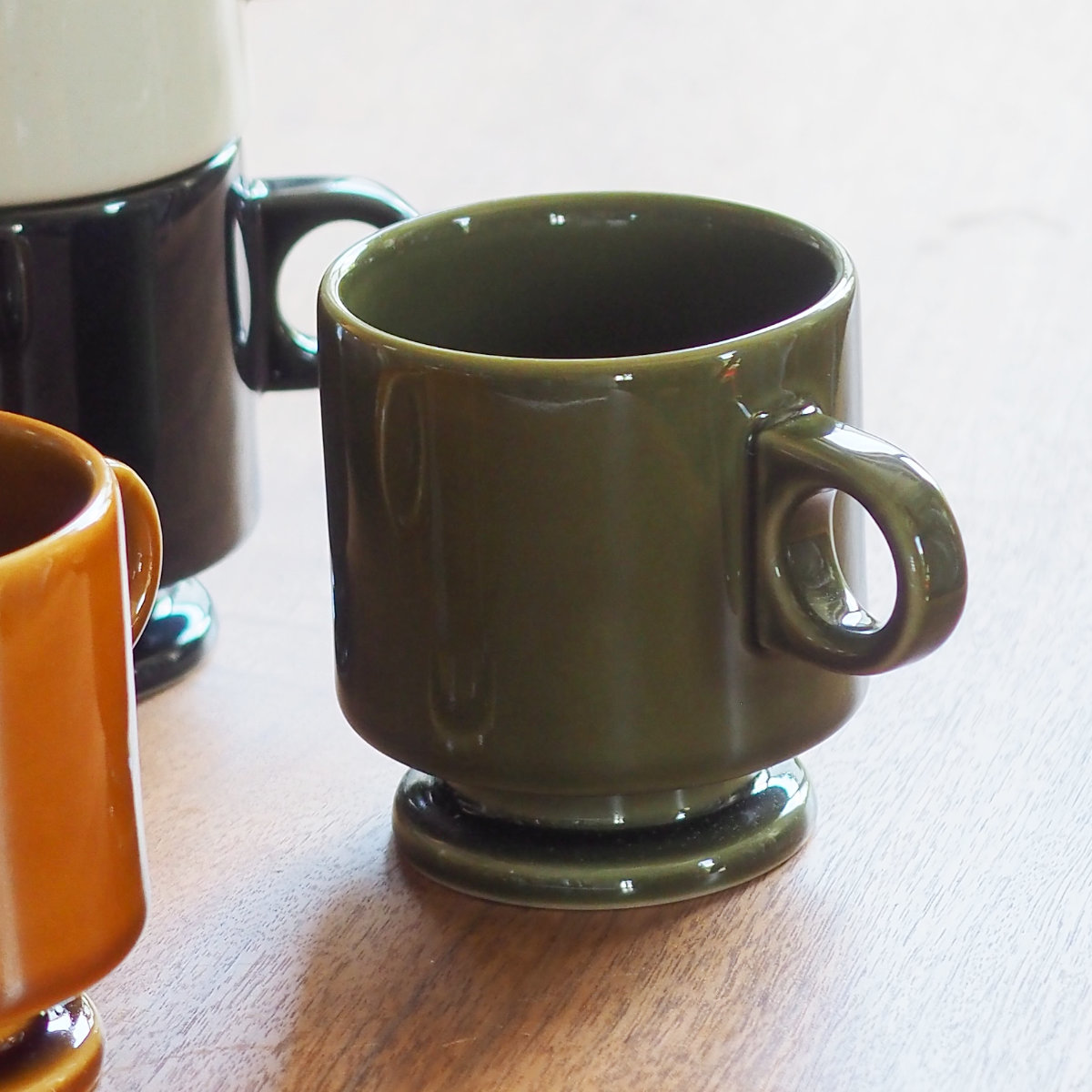 マグカップ 240ml Smith footed mug cup （ 磁器 電子レンジ対応 食洗