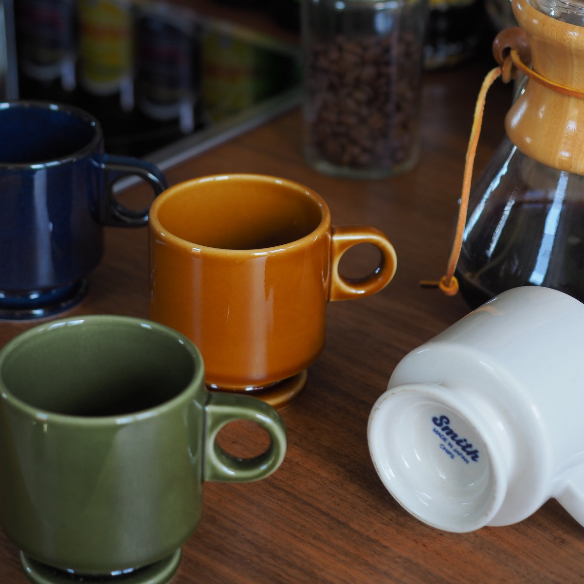 マグカップ 240ml Smith footed mug cup （ 磁器 電子レンジ対応 食洗