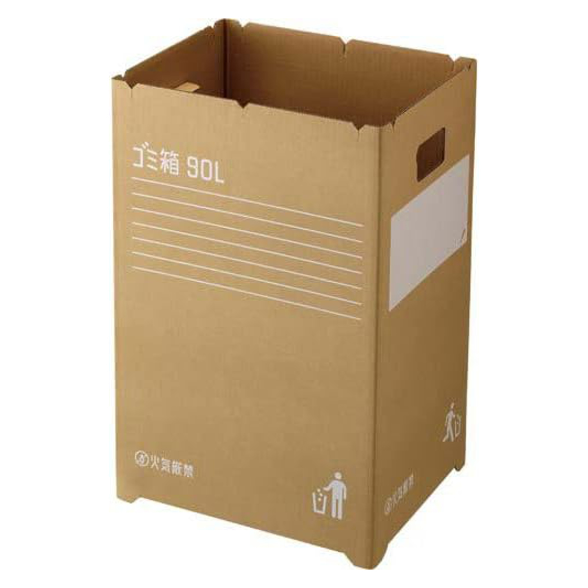 ゴミ箱 90L 10枚入 段ボールゴミ箱 組み立て式 （ ごみ箱 90リットル