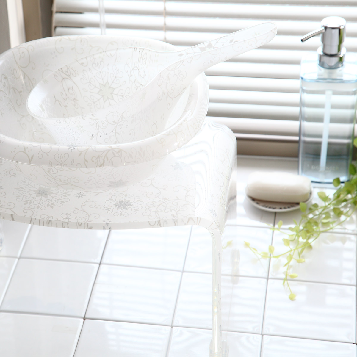 風呂椅子 フィルロシュシュ アクリル 20cm （ 風呂イス 風呂いす バス