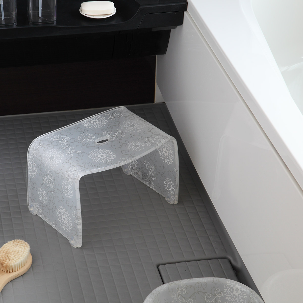 風呂椅子 フィルロシュシュ アクリル 20cm （ 風呂イス 風呂いす バス