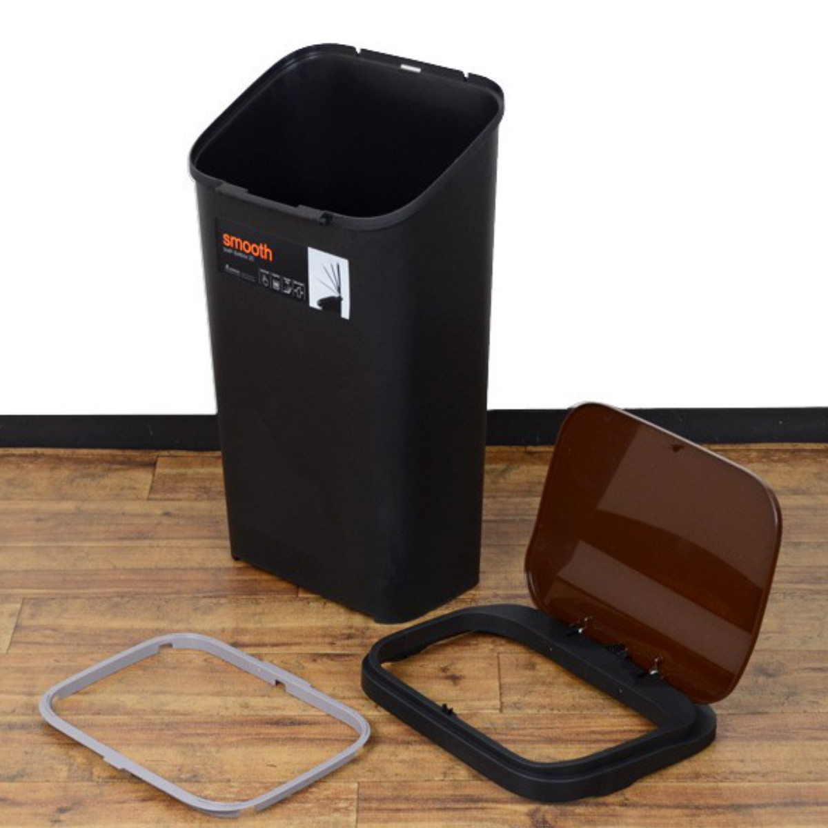 RISU（リス） ゴミ箱 19L ふた付き スムース プッシュ ダストボックス
