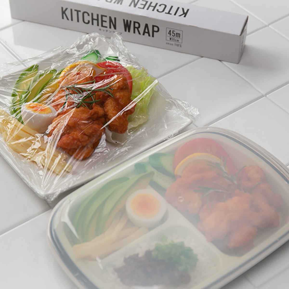 ランチプレート プラスチック 食器 フタ付きランチプレート 角型 楽弁