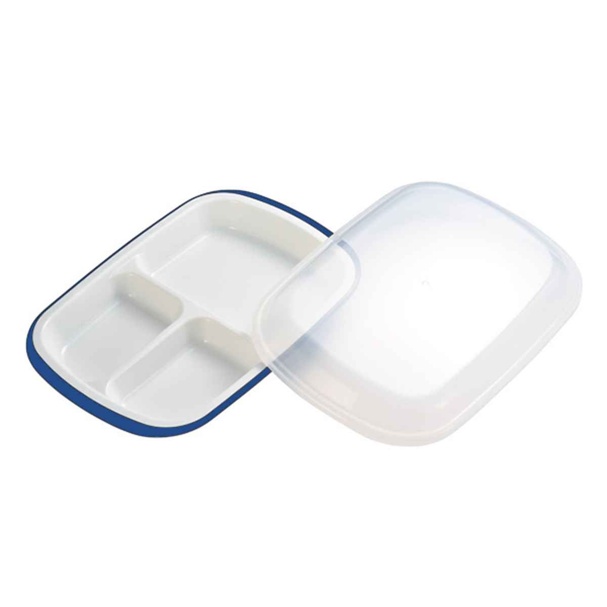 ランチプレート プラスチック 食器 フタ付きランチプレート 角型