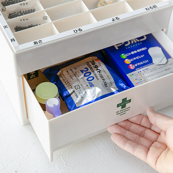薬 カレンダー 1週間 ライフ・エイド くすり整理ストックケース