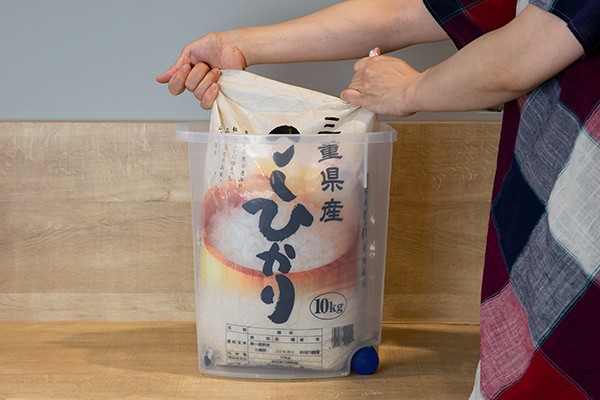 米びつ 袋のまんま防虫米びつ 10kg 計量カップ付 防虫剤付き ライスボックス 米櫃 こめびつ おすすめ リビングート Paypayモール店 通販 Paypayモール