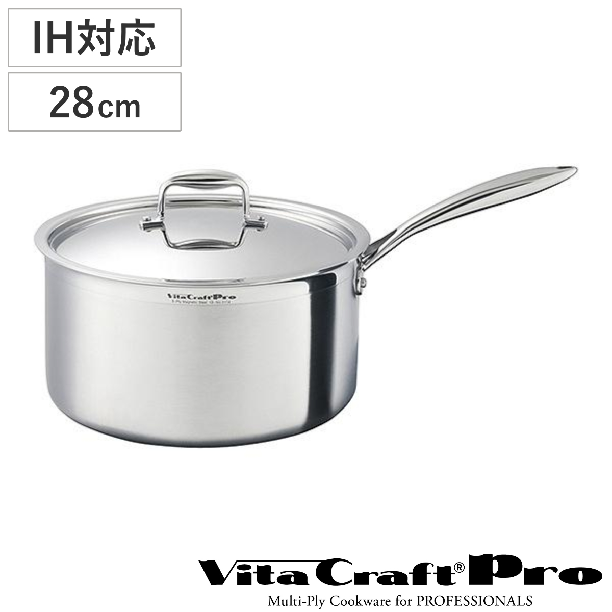 Vita Craft 片手鍋 16cm IH対応 ビタクラフトプロ No.0110 （ ビタクラフト ガス火対応 片手なべ 無水調理 無油調理 ） :  4973673300516 : リビングート ヤフー店 - 通販 - Yahoo!ショッピング