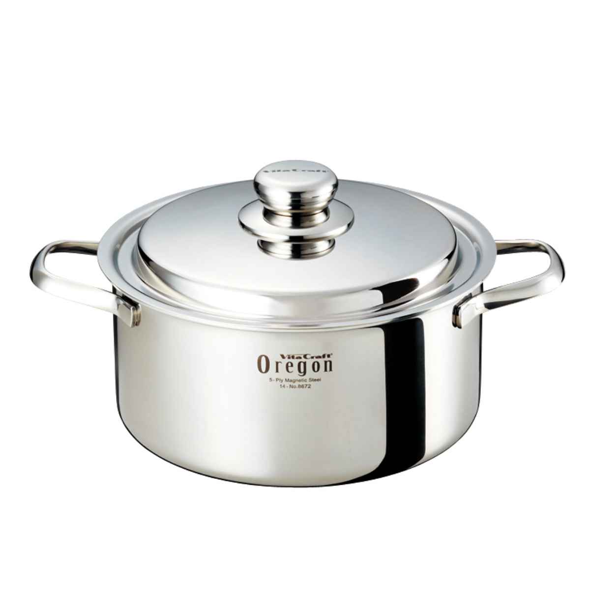 ビタクラフト　ステンレス 両手鍋 No.8204 dショッピング |Vita Craft 両手鍋 浅型 24cm IH対応 Nシリーズ