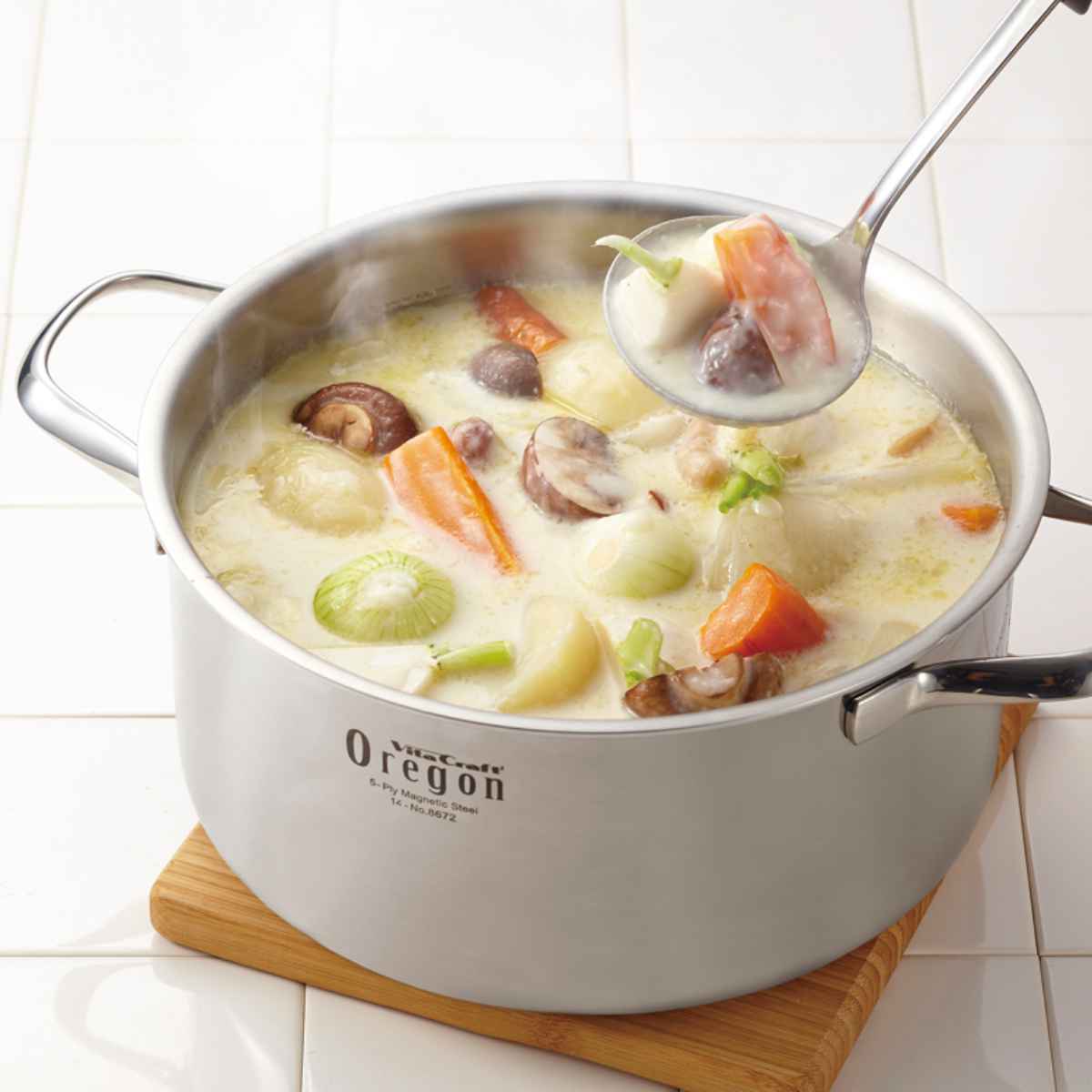 Vita Craft（ビタクラフト） 両手鍋 24cm IH対応 オレゴン 5.4L No