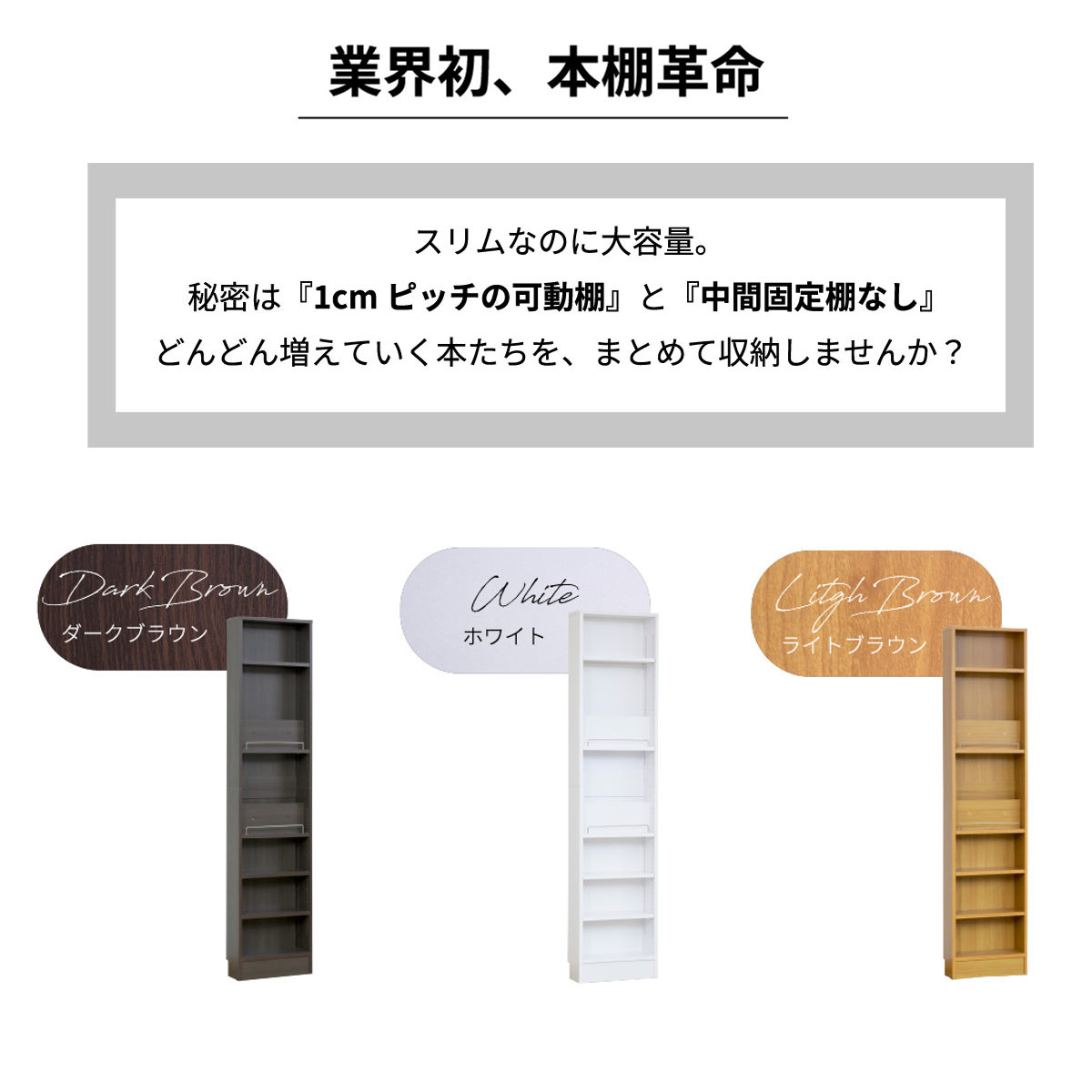 JK-PLAN（ジェイケイ・プラン） 本棚 幅41.5cm 1cmピッチ ディスプレイ