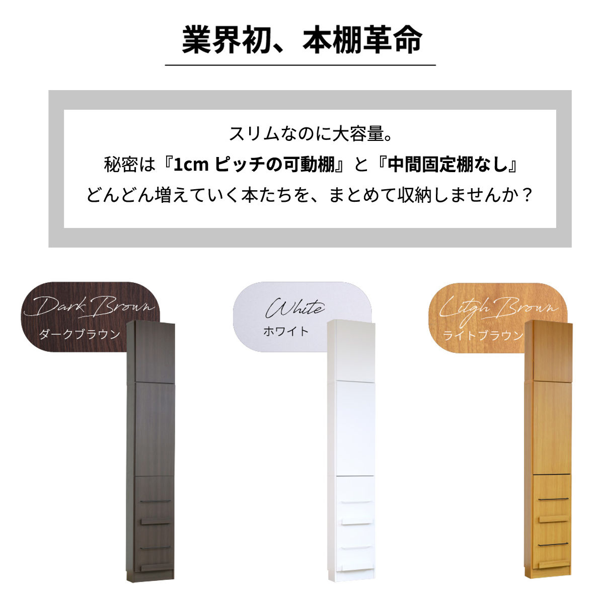 JK-PLAN（ジェイケイ・プラン） 本棚 幅41.5cm 上置きセット 1cmピッチ