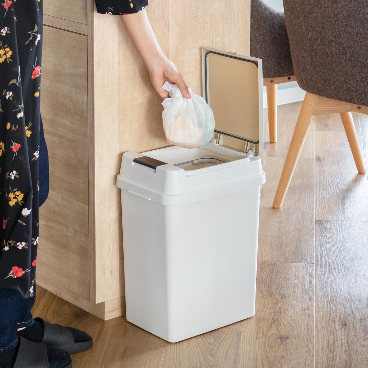 アスベル（ASVEL） ゴミ箱 19L 密閉 プッシュ式 （ ごみ箱 約20L 約20