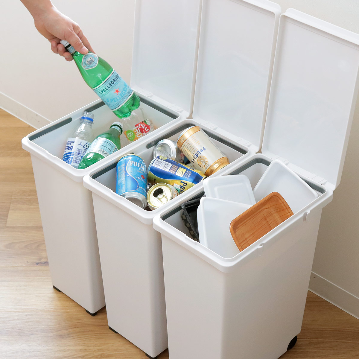 アスベル（ASVEL） ゴミ箱 60L 20L×3分別 キッチンジョイント