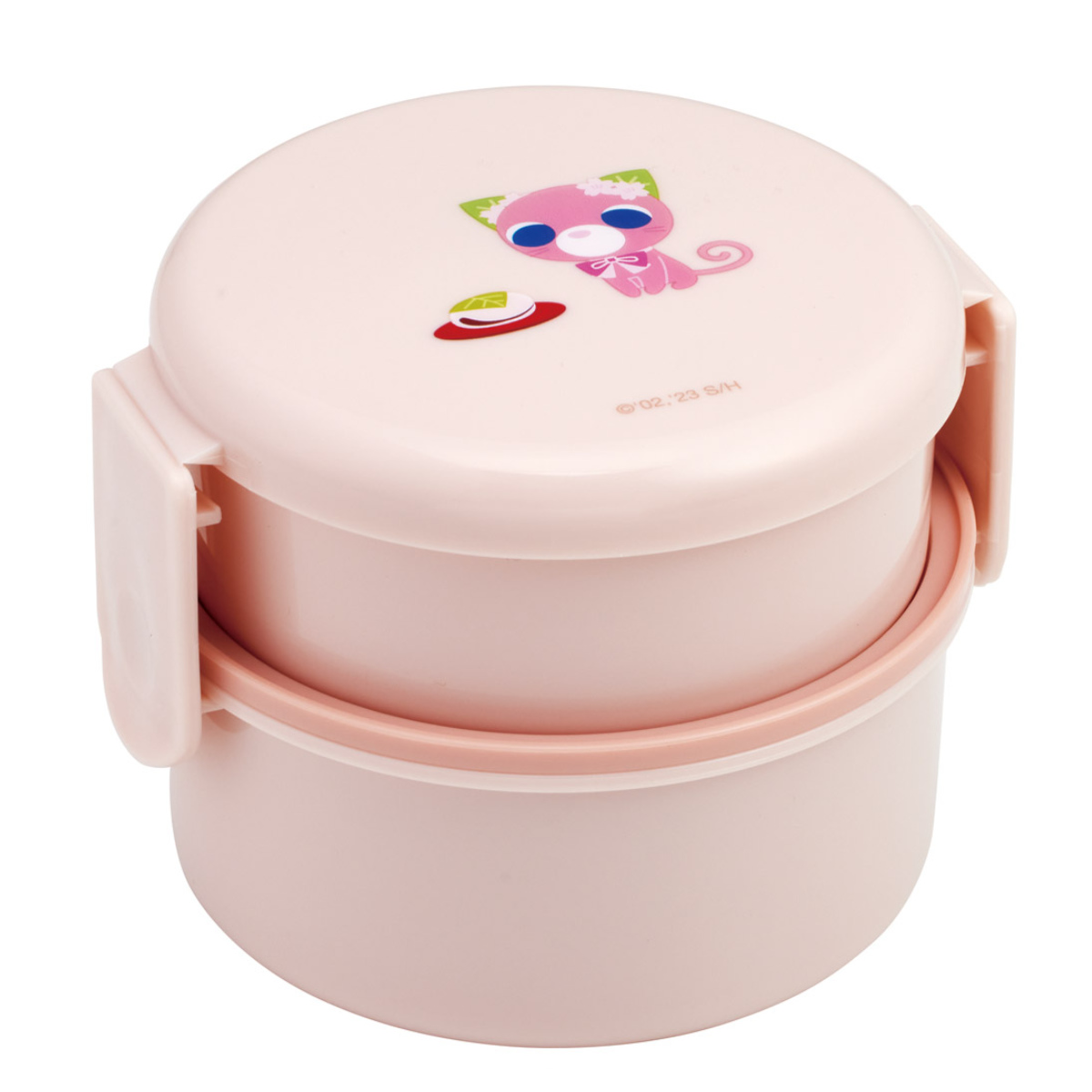 スケーター 弁当箱 500ml 丸型ランチボックス2段 お茶犬サクラ （ お