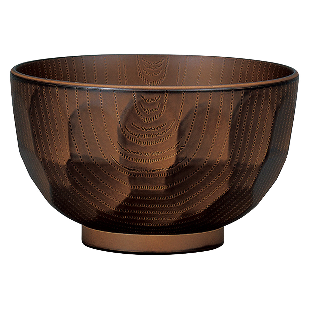 ミタニ 汁椀 レンジ亀甲欅杢目 （ 380ml 電子レンジ対応 食洗機対応