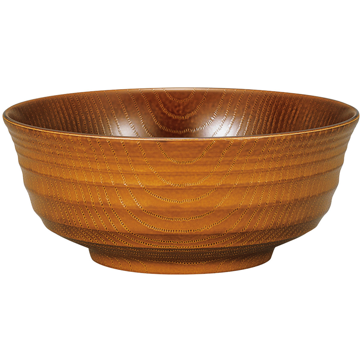 ミタニ 麺鉢 レンジ千段欅杢目麺鉢 （ 電子レンジ対応 食洗機対応 樹脂