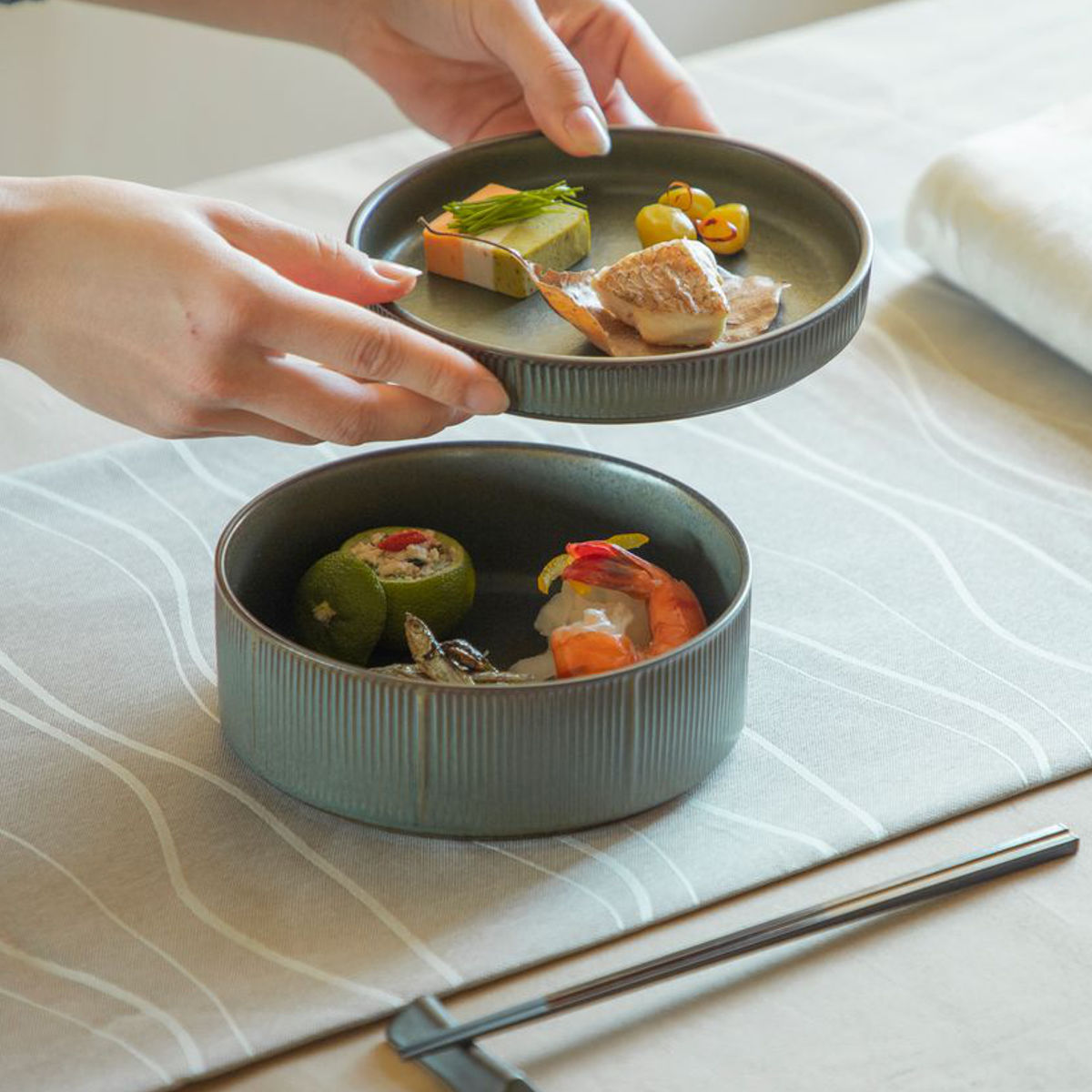 プレート Roots 蓬莱 16cm スタックプレート （ 食洗機対応 電子レンジ