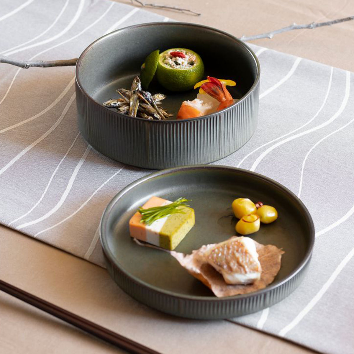 プレート Roots 蓬莱 16cm スタックプレート （ 食洗機対応 電子レンジ