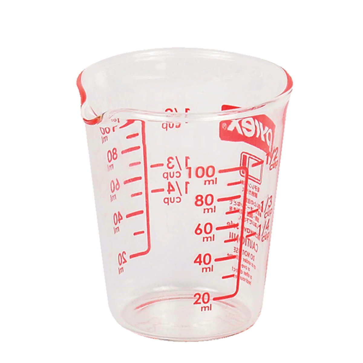 PYREX（パイレックス） 計量カップ 100ml 耐熱ガラス メジャーカップ