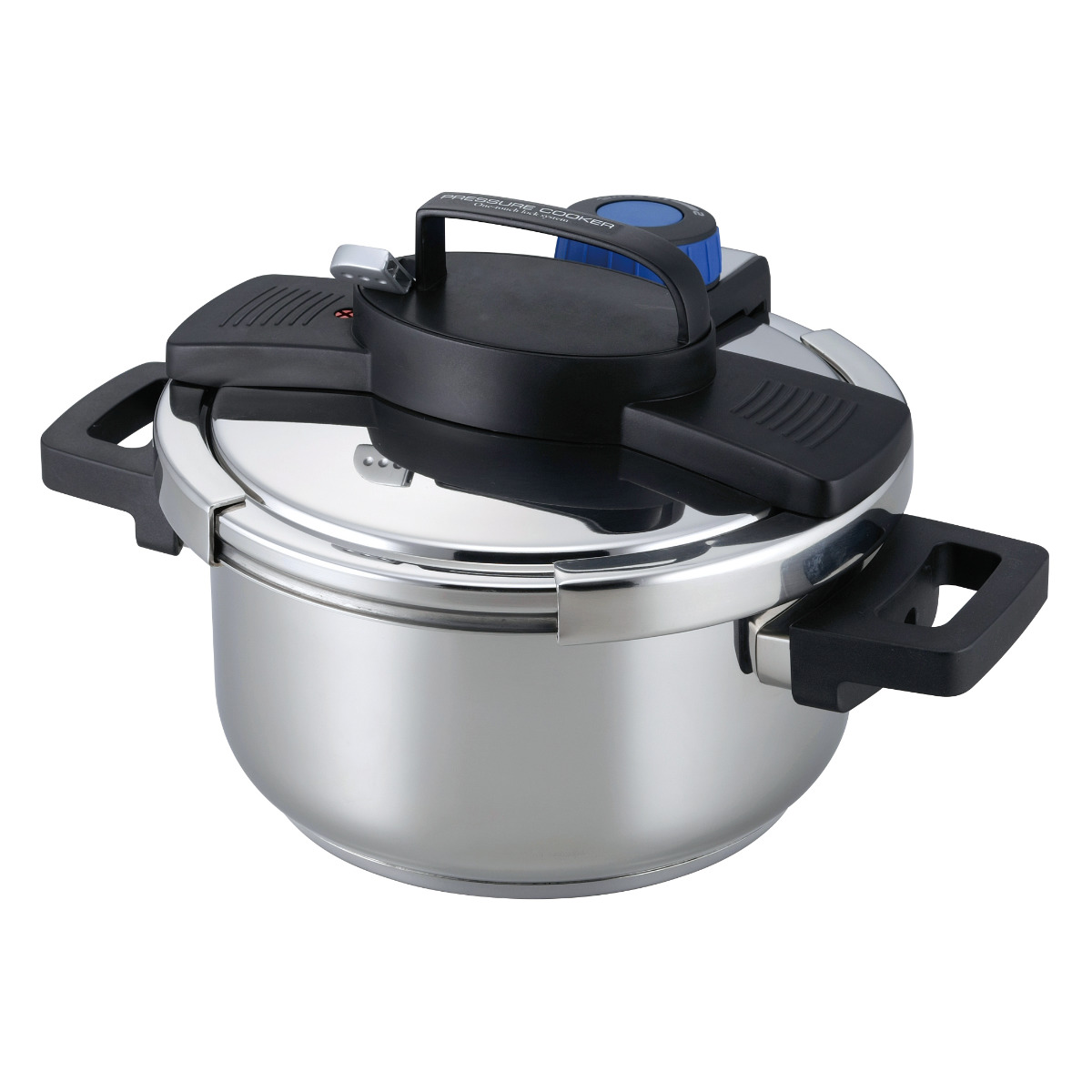 【新品未使用】圧力鍋　ワンタッチレバー　パール金属　4ℓ パール金属 圧力鍋 4L IH対応 3層底 ワンタッチレバー 7合炊 （ ih